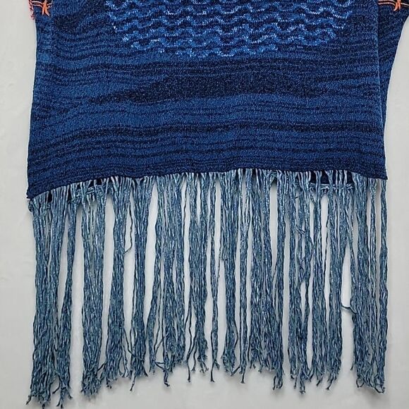 Free People Sunset Fringe Poncho Size XS/S - Picture 6 of 10